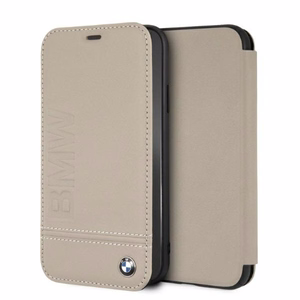 BMW Logo Imprint iPhone Xr Suojakuori - beige
