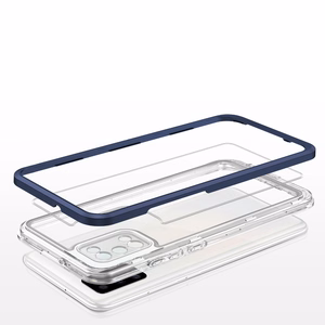 Kirkas 3in1 tapauksessa Samsung Galaxy A03s (166) kehys geeli kansi sininen