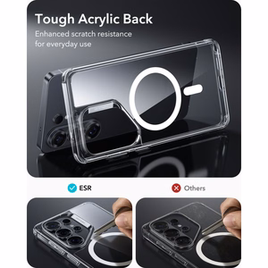 ESR Classic Hybrid MagSafe Suojakuori Samsung Galaxy S26 Ultralle - Läpinäkyvä