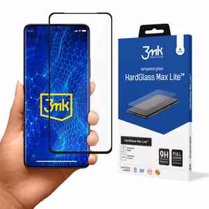 Karkaistu lasi 3mk HardGlass Max Lite mustalla kehyksellä Xiaomi Redmi Note 13 Pro+