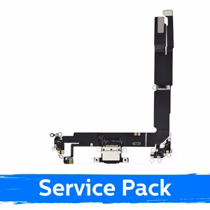 Latausliitin Apple iPhone 16 Plus flex-kaapelilla / valkoinen / (Service Pack)