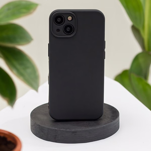 Silikonisuojakuori iPhone 13 Pro 6,1" musta
