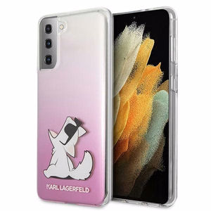 Karl Lagerfeld Choupette Fun Case for Samsung Galaxy S21+ - Pink