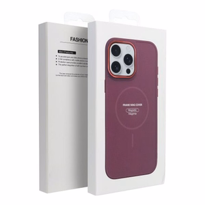 Suojakuori iPhone 17:lle Frame Mag Cover yhteensopiva MagSafen kanssa magenta