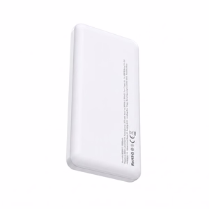 Wozinsky Wpower WPBBK-3 10000 mAh 10W varavirtalähde, 2x USB-A 2A, valkoinen