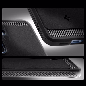 Spigen Rugged Armor Mag MagSafe suojakuori Samsung Galaxy S25 -puhelimelle - matta musta