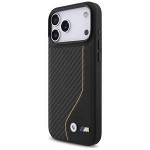 BMW M Carbon Line & Logo MagSafe Suojakuori iPhone 17 Pro Maxille - keltainen