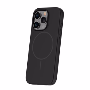 Silikoninen erittäin ohut magneettinen puhelinkuori iPhone 13 Pro 6,1' musta