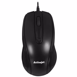 Activejet AMY-083 langallinen USB-hiiri (optinen; 1000 DPI; musta)