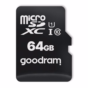 GoodRam muistikortti 64GB microSDHC cl. 10 UHS-I + sovitin + kortinlukija