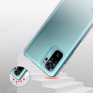 Suojakuori Xiaomi Redmi Note 10 / 10S:lle - kirkas 2 mm Box läpinäkyvä