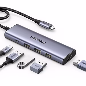 Ugreen CM511 15597 5in1 USB-C HUB - USB-C PD / HDMI / 3x USB-A 3.0 - gray