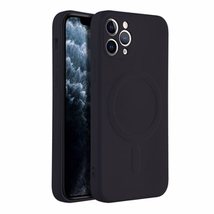 Silikoninen Suojakuori iPhone 11 PRO:lle Mag Cover MagSafe-yhteensopiva musta