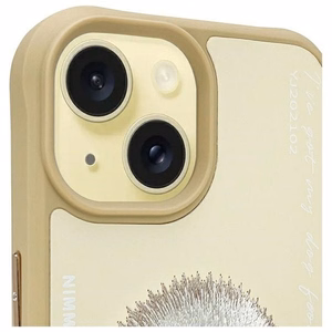 Nimmy Glasses Cool iPhone 15 -suojakuori - beige