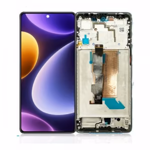LCD-naytto yhteensopiva Xiaomi Poco F5 5G kehyksella / musta / HQ