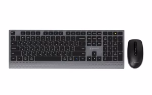 Gembird KBS-WPS-02-CYRL Keyboard and Mouse Set Wireless Cyrillic Bluetooth Black