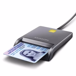 AXAGON Flat Smartcard/ID Reader USB 2.0 1.3m CRE-SM3T