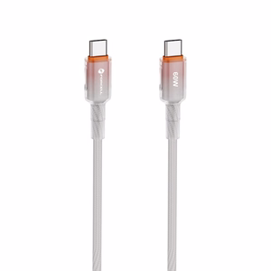 Kaapeli FORCELL F-ENERGY C354 liukuväri Type-C - Type-C QC4.0 PD 3A 60W 1 m valkoinen