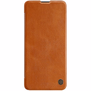 Nillkin Qin Kotelo Asia Asia Xiaomi Redmi Note 11 Pro + (Kiina) / Redmi Note 11 Pro (Kiina) / Mi11i HyperCharge Camera Protector Holster Cover Flip Case Brown