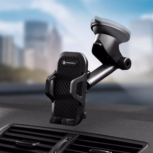 Car phone holder Forcell F-Grip Carbon Bracket mounting arm windshield / dashboard black