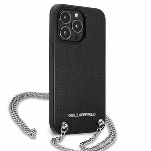 Karl Lagerfeld Monogram Plaque Suojakuori iPhone 13 Pro / 13 6.1" - Musta