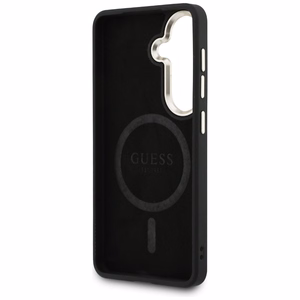 Guess case 4G Embossed Ring MagSafe for Samsung Galaxy S26 Plus black