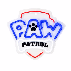 Hanging neon LED Paw Patrol on plexiglass - Logo OW-130146