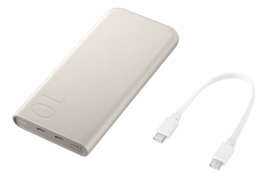 Tehopankki Samsung EB-P3400XUEGEU FastCharge 2x USB-C 25W 10000mAh - beige