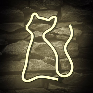 Neon LED-valo CAT lämmin valkoinen Bat + USB FLNE03 Forever Light
