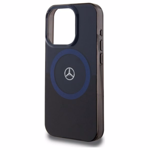 Mercedes MB Double Layer BiColor MagSafe Suojakuori iPhone 16 Pro Max:lle - sininen