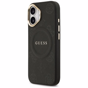 GUESS Suojakuori IPHONE 17 MagSafe GUHMP17SPSAMSECK (PU W/ Peony Hot Stamp) musta