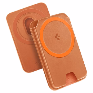 Spigen Valentinus MagFit+ MagSafe-magneettikorttikotelo puhelimelle – oranssi