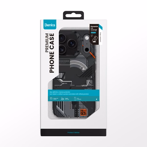 Benks Dynamic Magnetic Mecha -suojakuori (D070) Iphone 17 Pro Maxille, musta (kameran ohjauspainike)