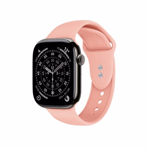 Crong Liquid ranneke Apple Watch 38 / 40 / 41 / 42 mm -kellolle, lohenpunainen