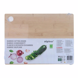 Alpina bambuinen leikkuulauta, 28 x 38 cm, beige reuna