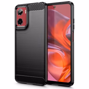 Tech-Protect TPUCarbon Suojakuori Motorola Moto G05 / E15:lle - Musta