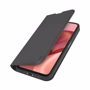 SBS Lompakko Smooth Suojakuori Motorola Moto G06:lle kääntökotelolla - Musta