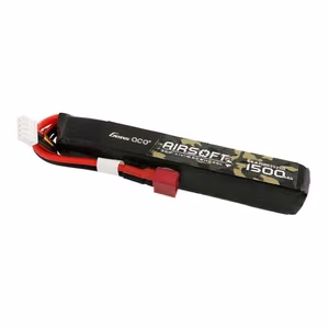 Gens Ace 25C 1500 mAh 3S1P 11,1 V:n airsoft-aseen lipo-akku, T-liittimellä