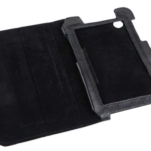 Aidosta nahasta valmistettu Samsung Galaxy Tab P3100 -suojakotelo, musta