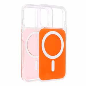 Suojakuori Samsung S26 ULTRA Clear Fusion Mag Cover yhteensopiva MagSafe kanssa hermes oranssi