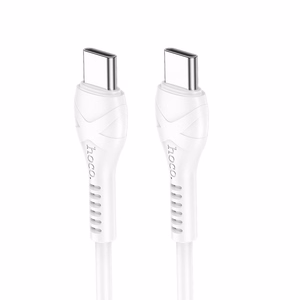 Hoco USB-C - USB-C -kaapeli PD 60W 1 m X37 valkoinen