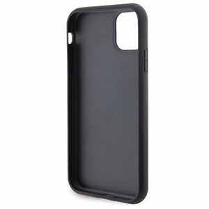 Karl Lagerfeld Gripstand Saffiano Choupette Pins Case for iPhone 11 / Xr - Black