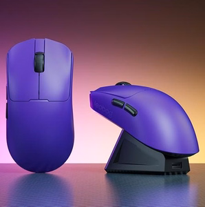 LEOBOG GM3 Purple Mouse with Charging Dock