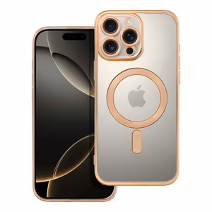 Suojakuori iPhone 16 PRO MAX:lle Electro Mag Cover yhteensopiva MagSafe-version kanssa kultainen