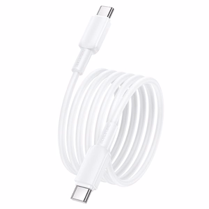 Valkoinen Borofone BX127 Regalo USB-C–USB-C-kaapeli, 1 m, 20 kpl pakkauksessa