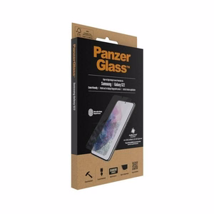PanzerGlass E2E Microfracture antibakteerinen suojalasi Samsung Galaxy S22 - mustalla kehyksellä