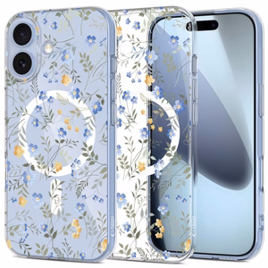 Tech-Protect FlexAir MagSafe Suojakuori iPhone 17:lle - Daisies with Leaves