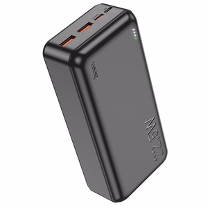 Hoco J101B varavirtalähde PD 20W+QC 3.0 22,5W 30000 mAh musta