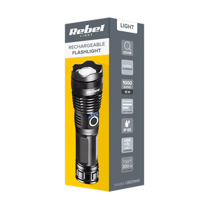 Rebel ladattava LED-taskulamppu, 10 W