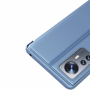 Clear View Case kansi Xiaomi 12 Lite sininen flip kansi